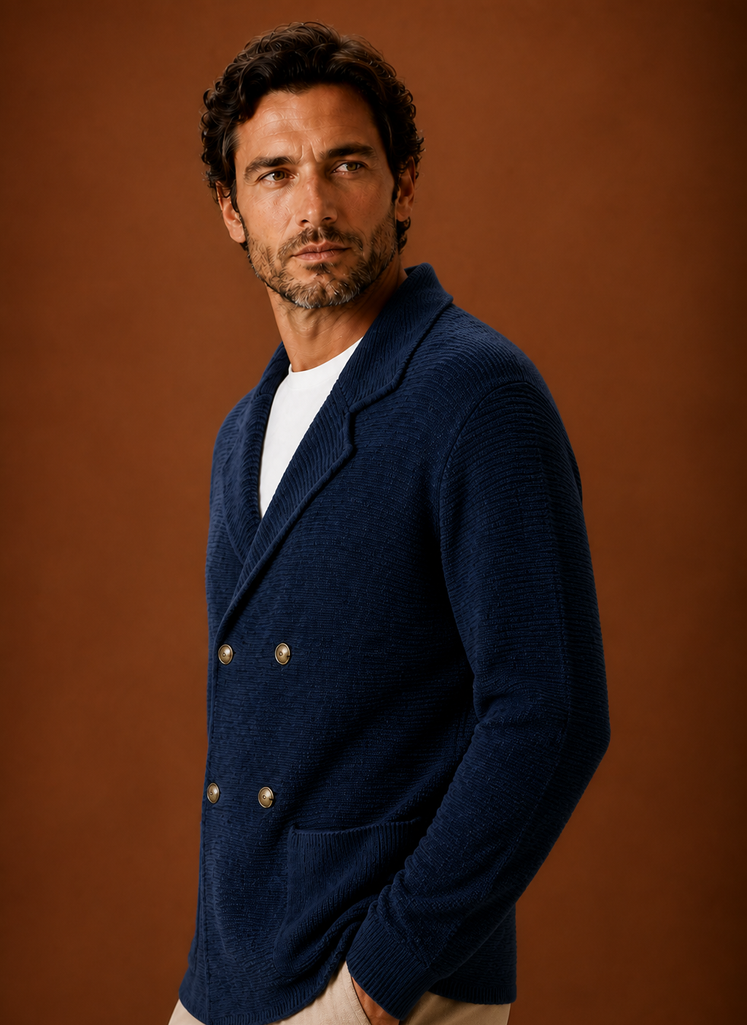 Suéter de Cárdigan de Punto para Hombre | Areleon
