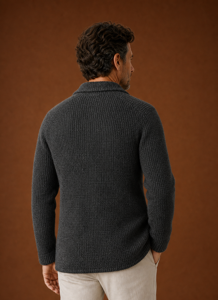 Cárdigan de Punto para Hombre - Chaqueta de Capa con Botones | Areleon
