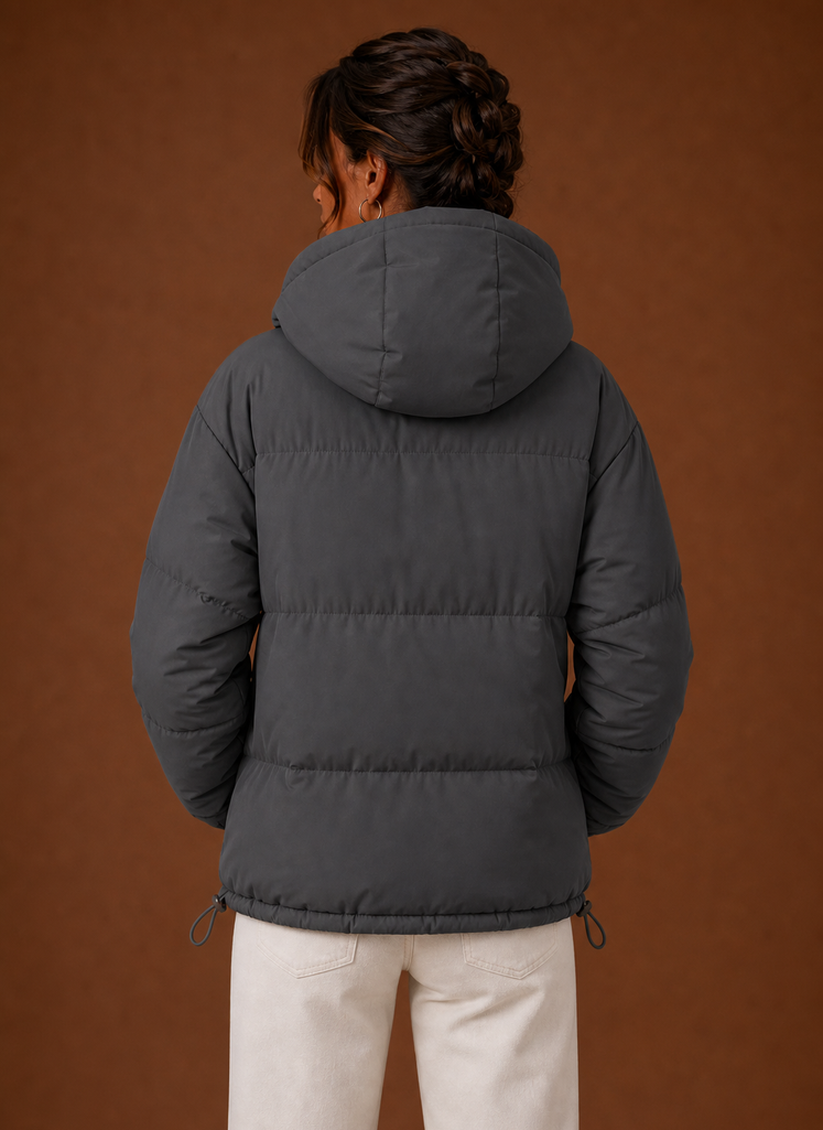 Chaqueta Puffer para Mujer - Abrigo de Invierno con Capucha | Areleon