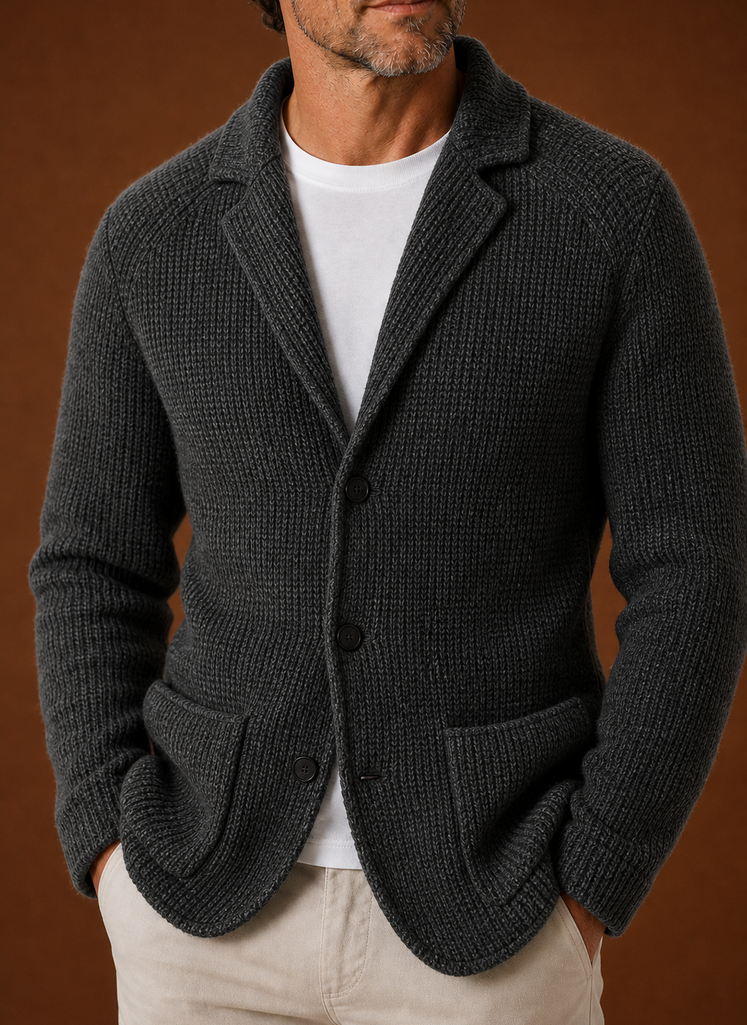 Cárdigan de Punto para Hombre - Chaqueta de Capa con Botones | Areleon