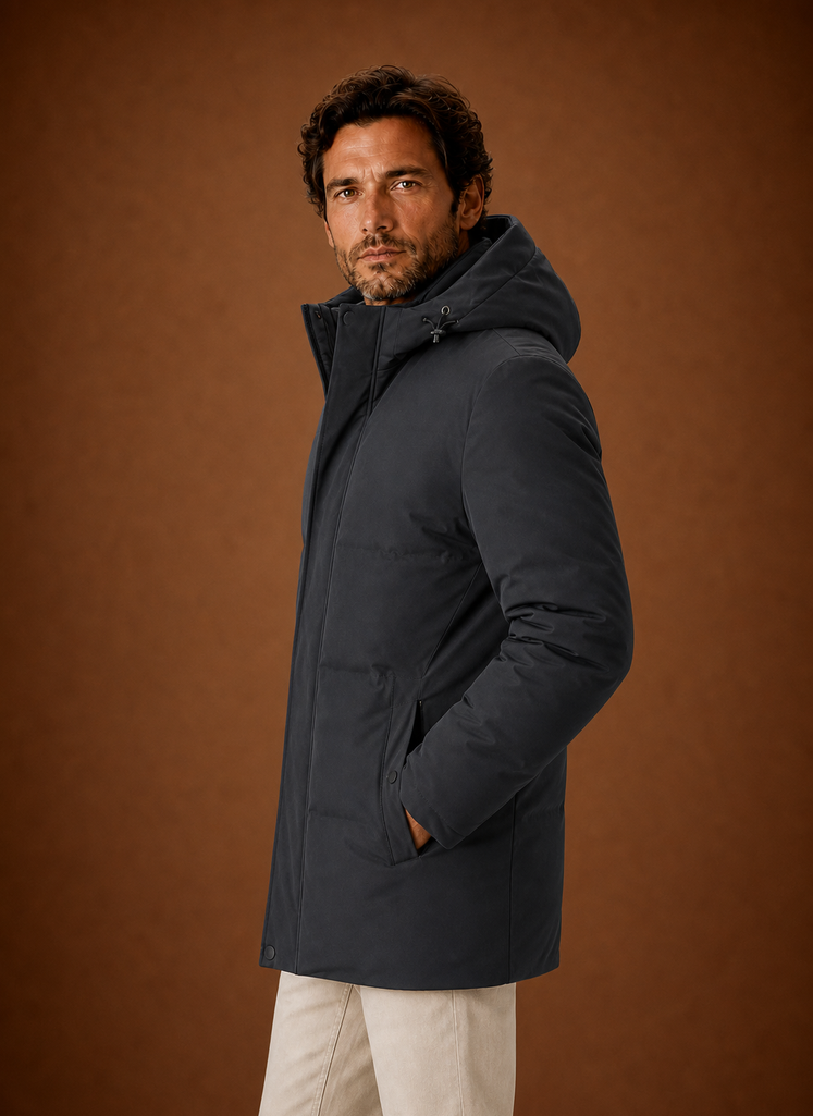 Chaqueta de Invierno con Capucha para Hombre - Abrigo Aislado | Areleon