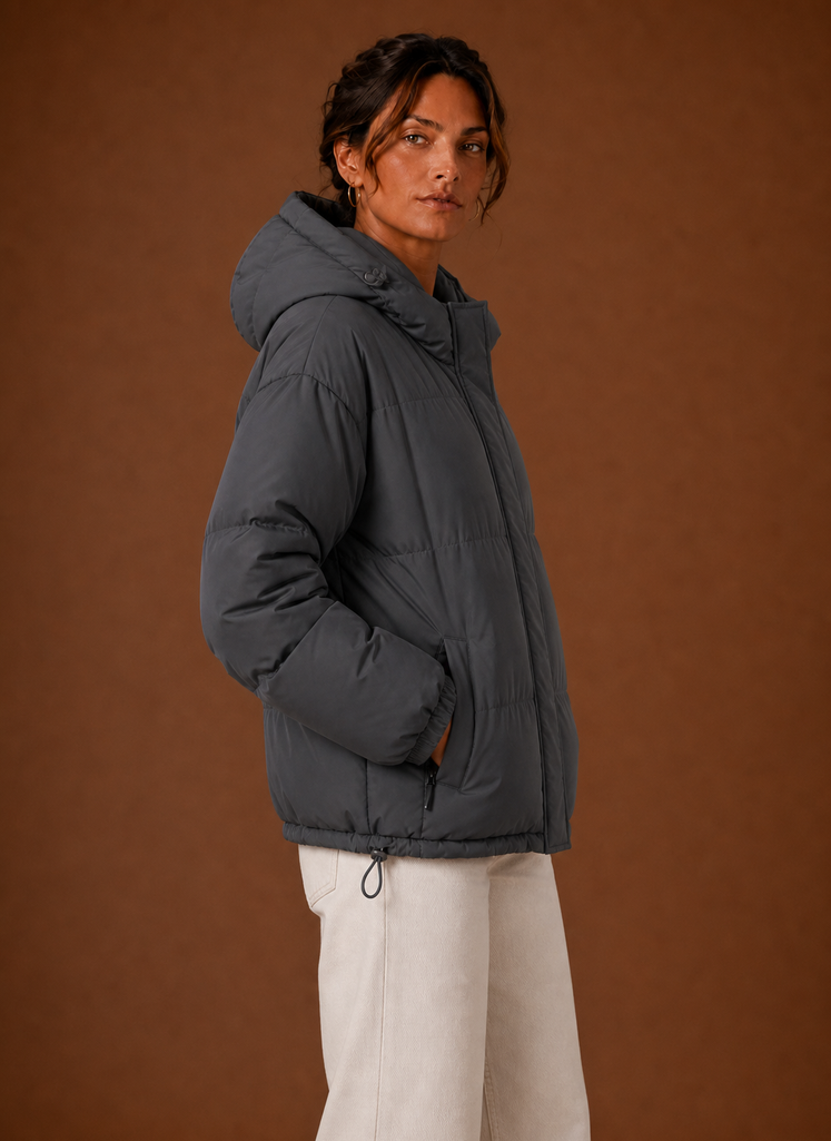 Chaqueta Puffer para Mujer - Abrigo de Invierno con Capucha | Areleon