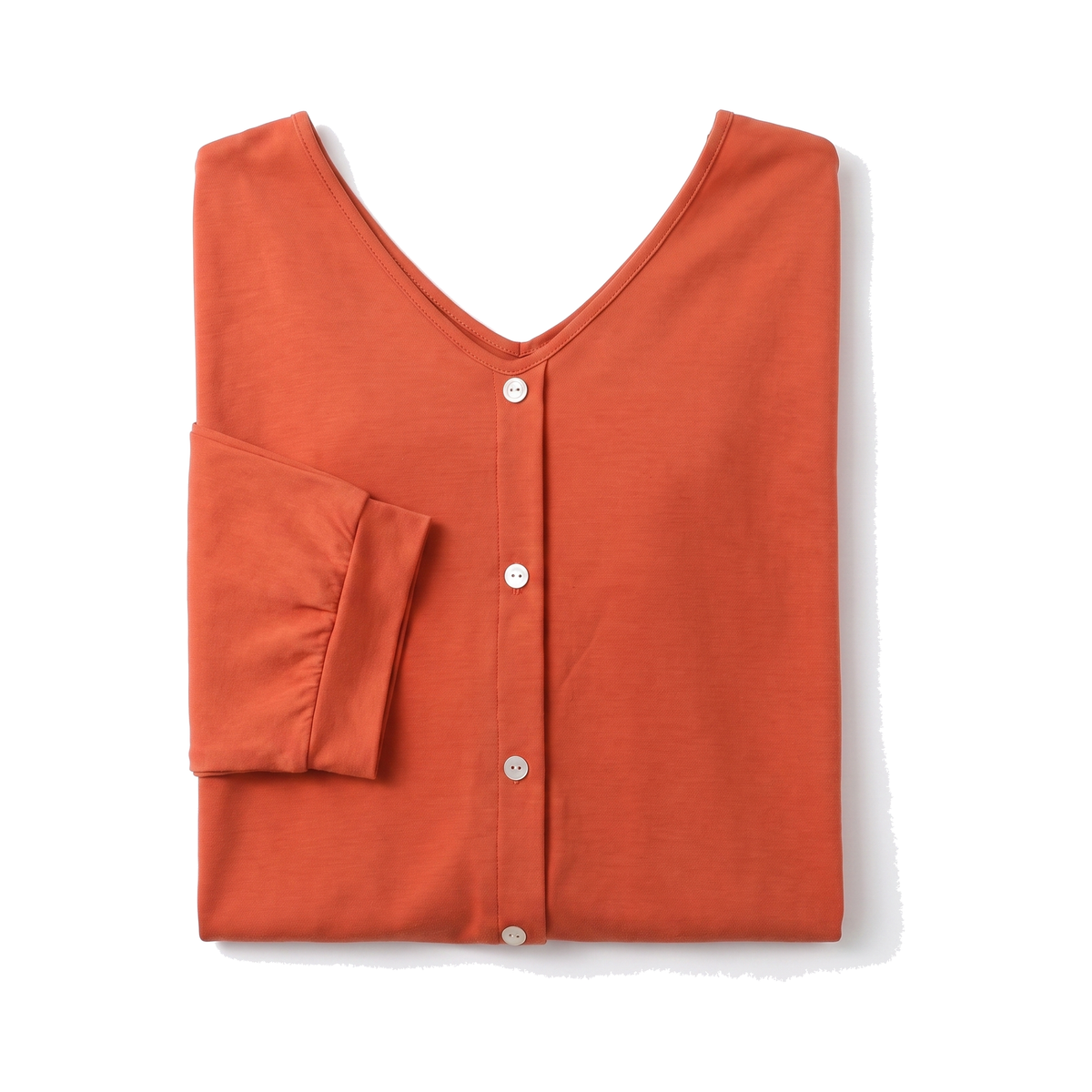 Top Drapado con Escote en V