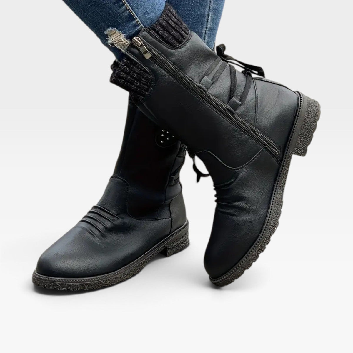 Botas de Invierno Forradas de Forro Polar para Mujer