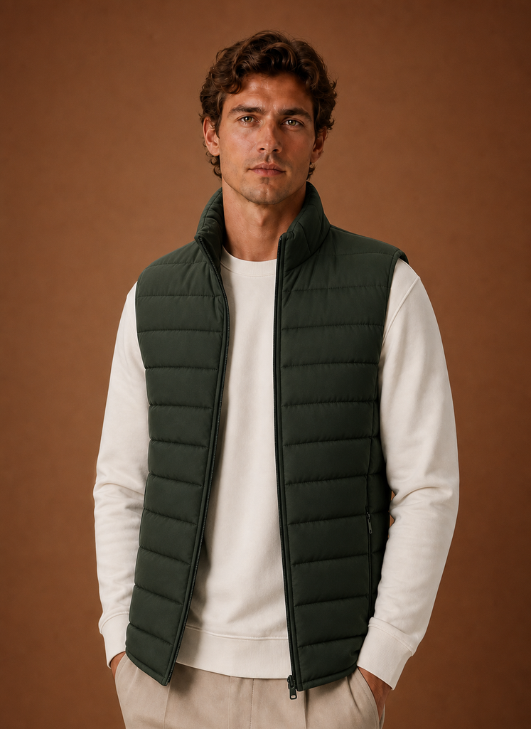 Chaleco Acolchado para Hombre - Chaleco de Invierno Liviano | Areleon
