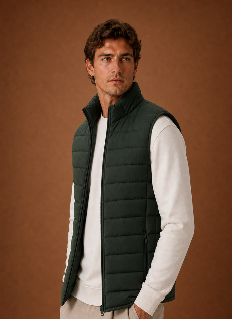 Chaleco Acolchado para Hombre - Chaleco de Invierno Liviano | Areleon