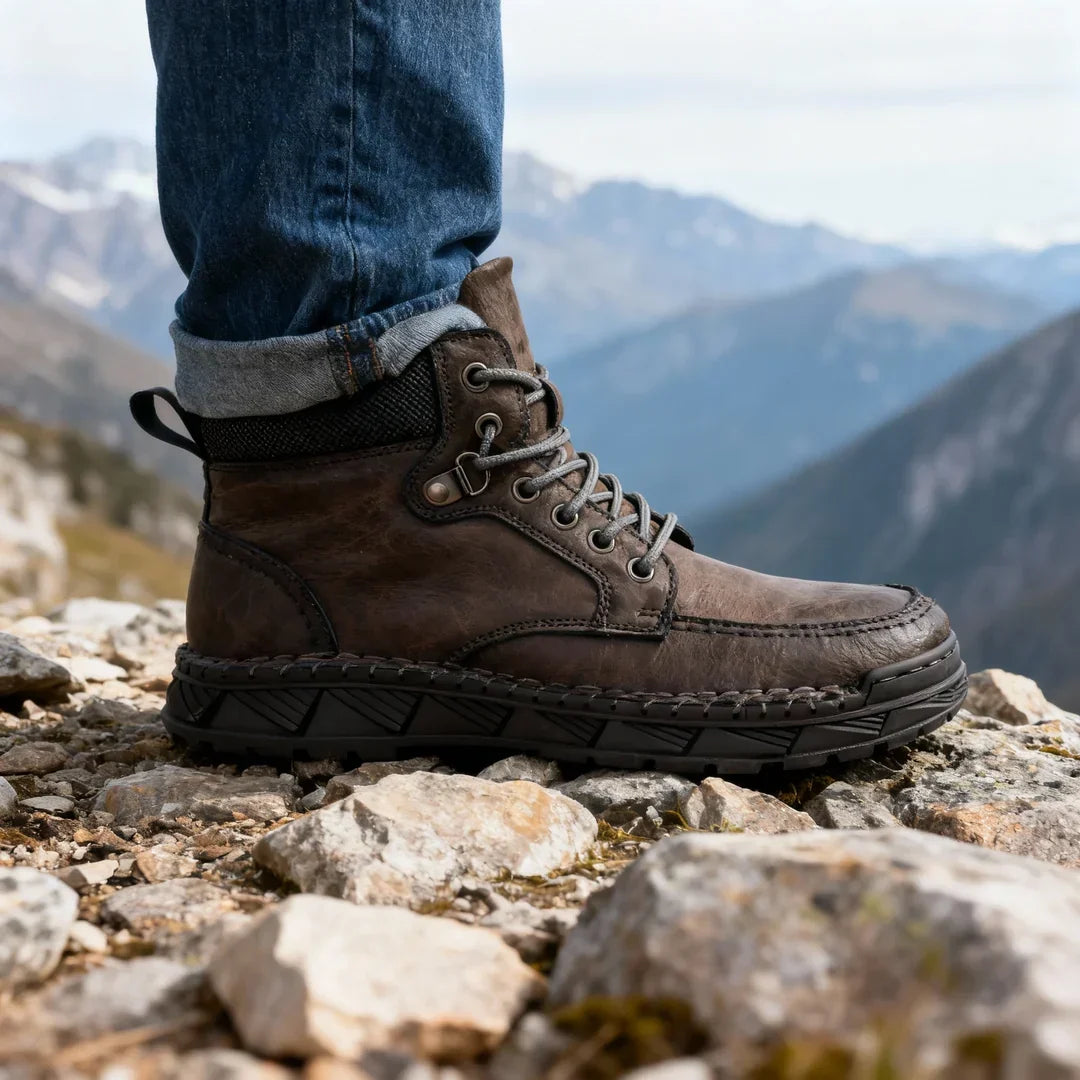 Botas de Ante para Hombre con Cordones