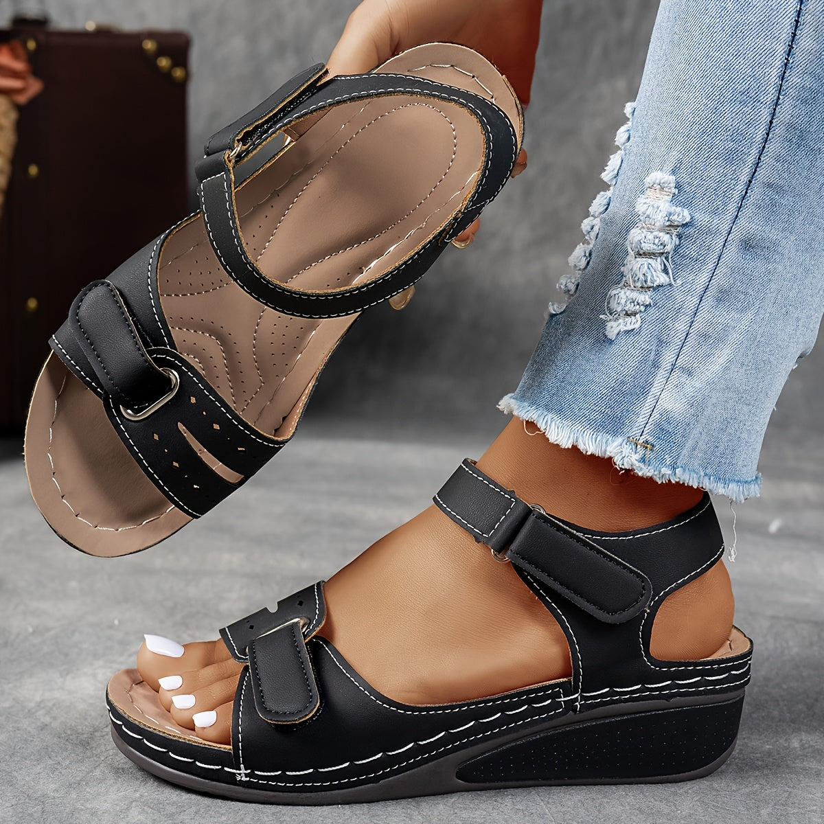 Sandalias de Cuero Cómodas