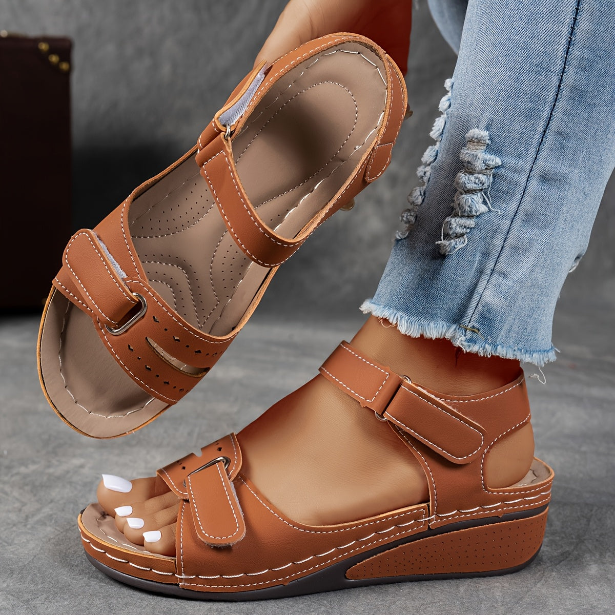 Sandalias de Cuero Cómodas