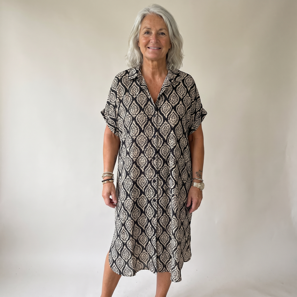Vestido Camisero Impreso