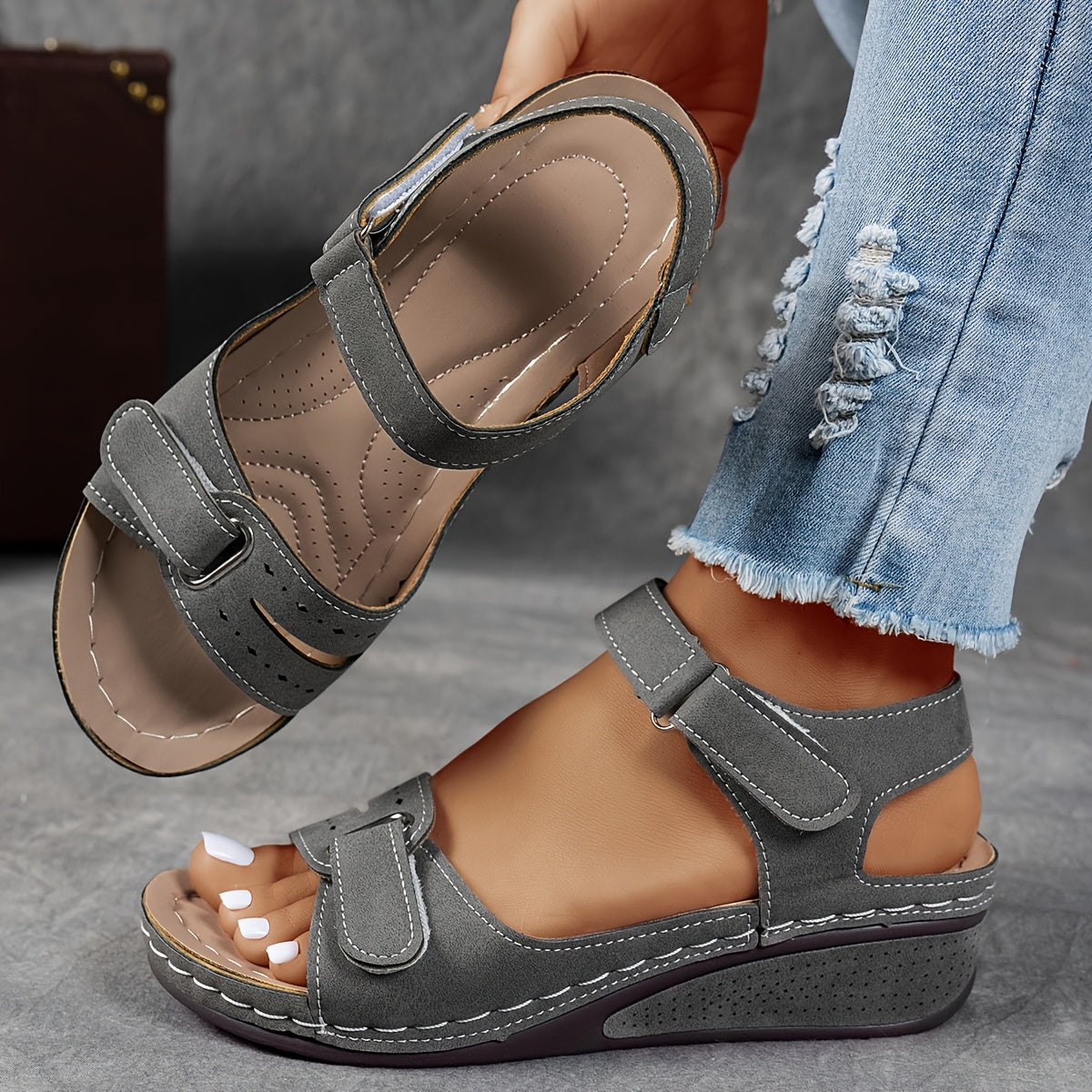 Sandalias de Cuero Cómodas