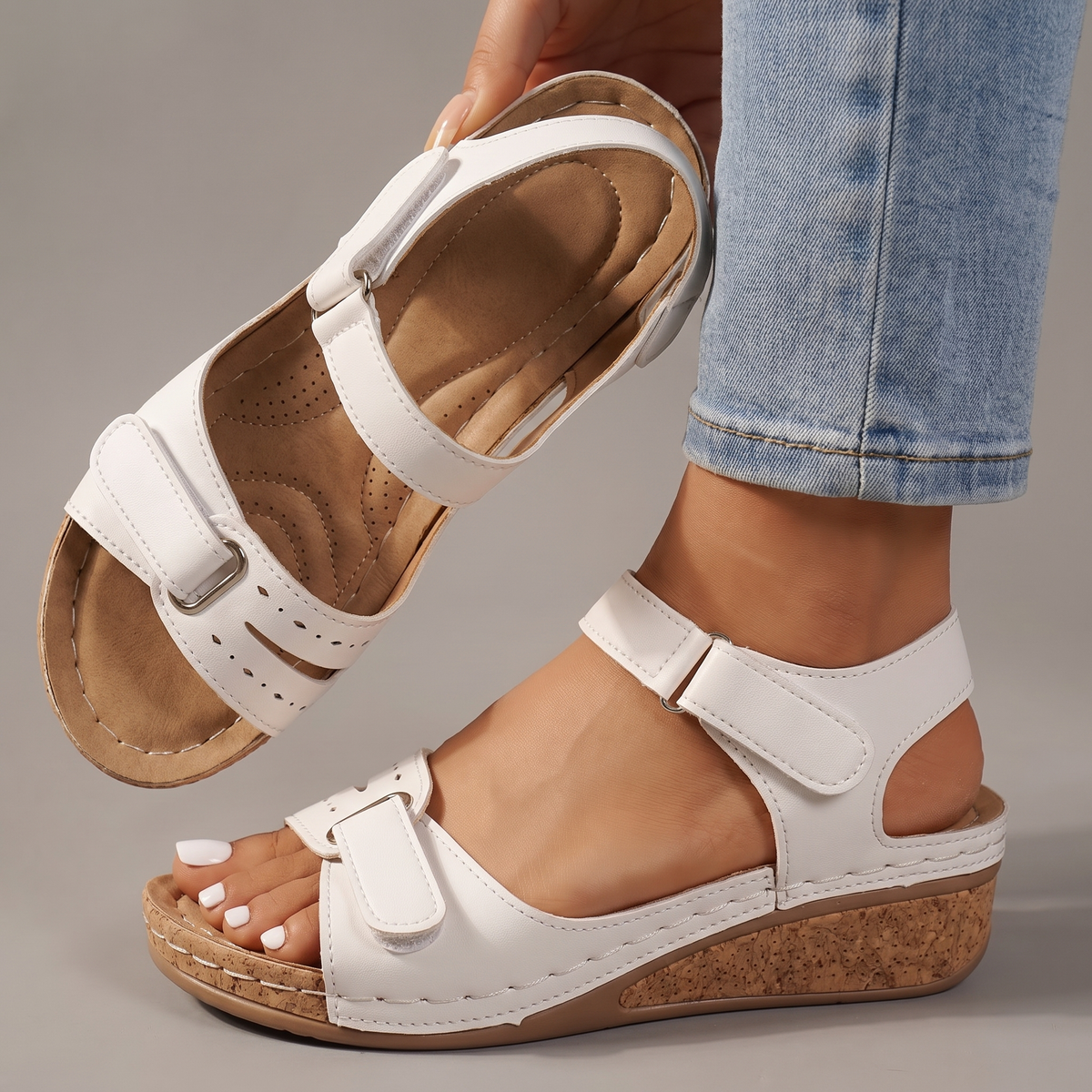 Sandalias de Cuero Cómodas