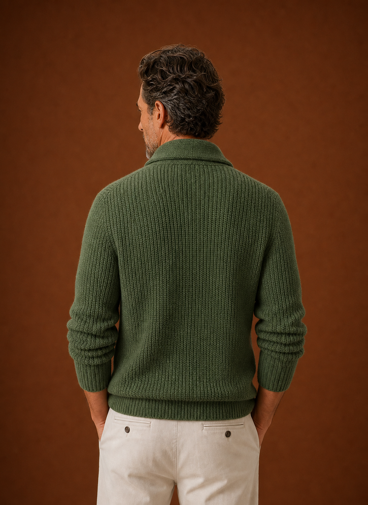 Cárdigan de Cuello Chal para Hombre - Cárdigan de Punto | Areleon