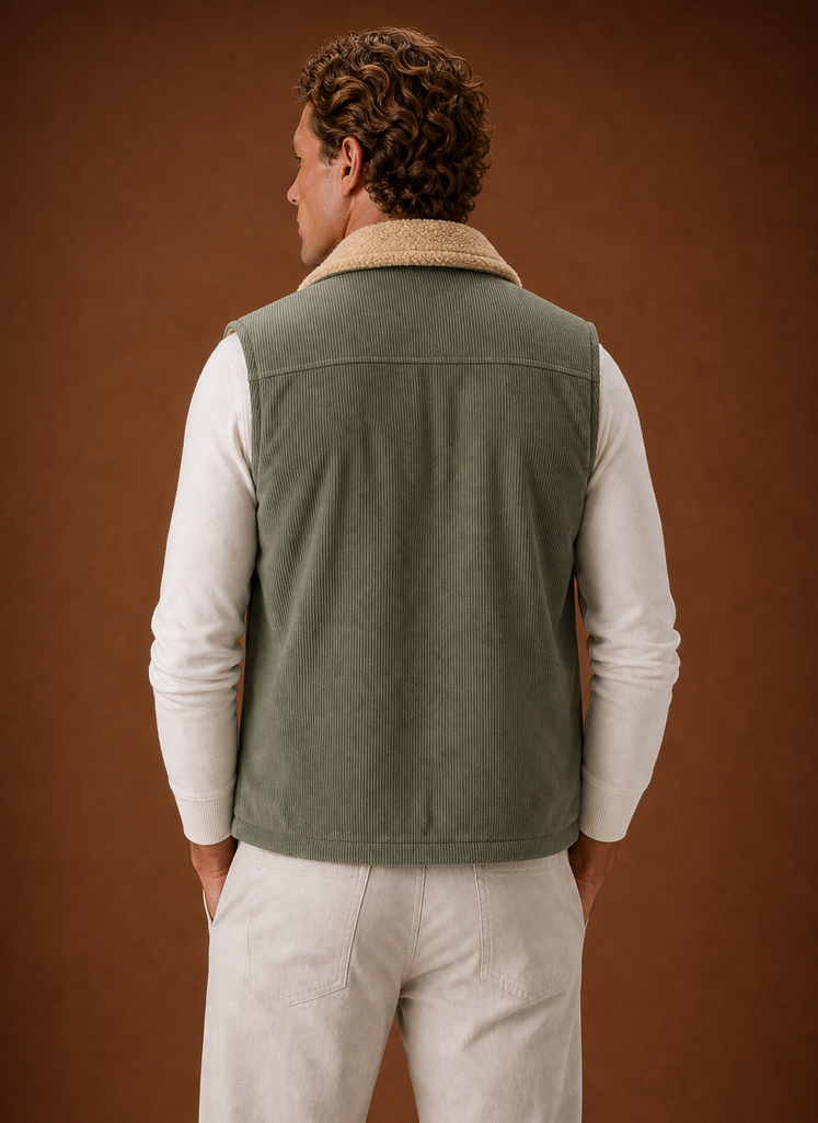 Chaleco Acolchado para Hombre - Gilet de Invierno Cálido | Areleon