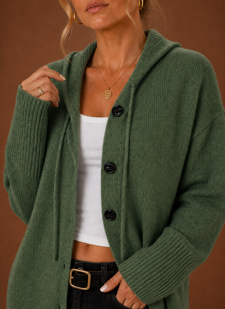 Cárdigan de Punto para Mujer - Suéter Oversized con Botones | Areleon