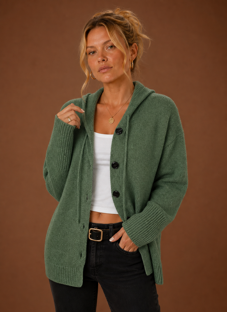 Cárdigan de Punto para Mujer - Suéter Oversized con Botones | Areleon
