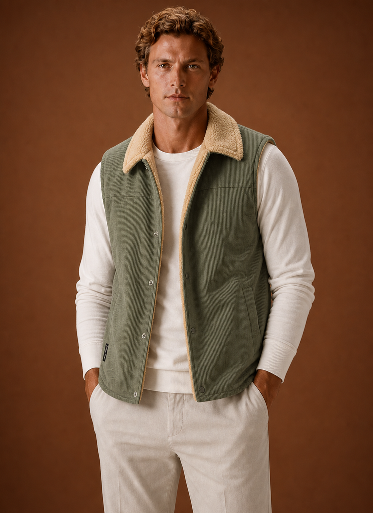 Chaleco Acolchado para Hombre - Gilet de Invierno Cálido | Areleon