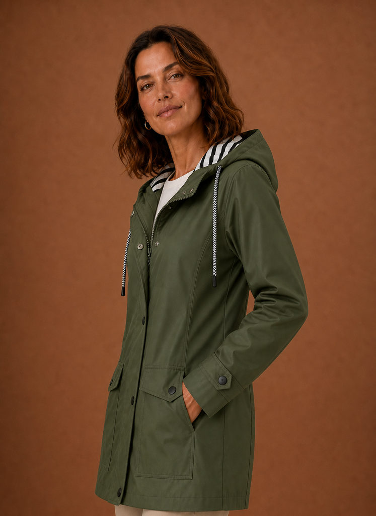 Abrigo Trench para Mujer - Abrigo con Capucha de Otoño/Invierno | Areleon