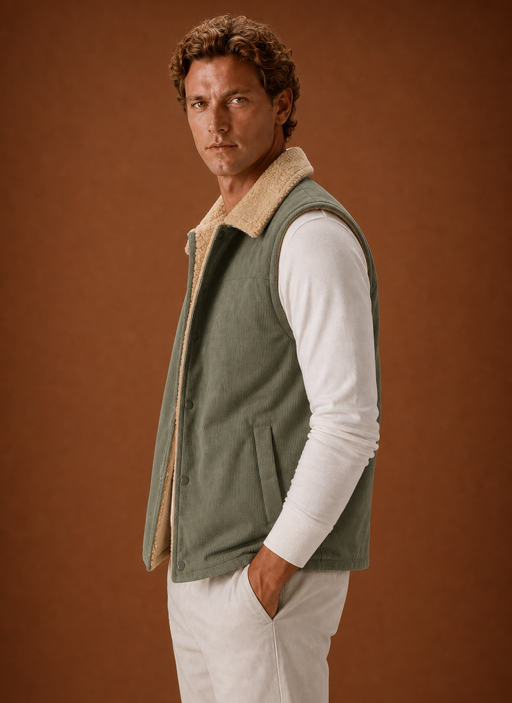 Chaleco Acolchado para Hombre - Gilet de Invierno Cálido | Areleon
