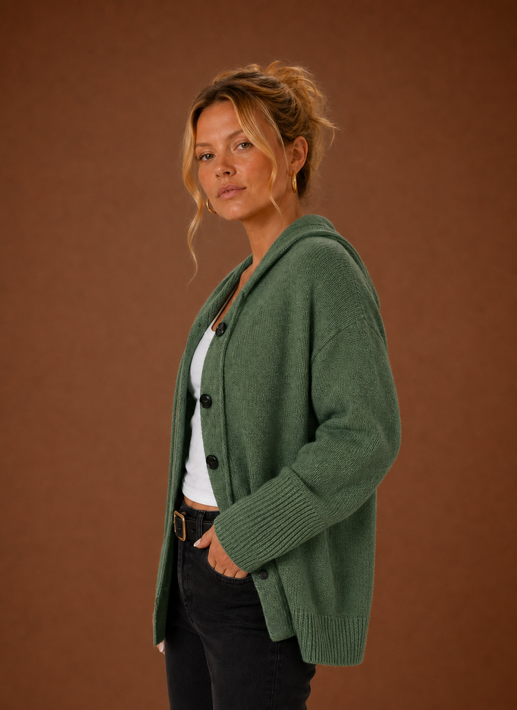 Cárdigan de Punto para Mujer - Suéter Oversized con Botones | Areleon