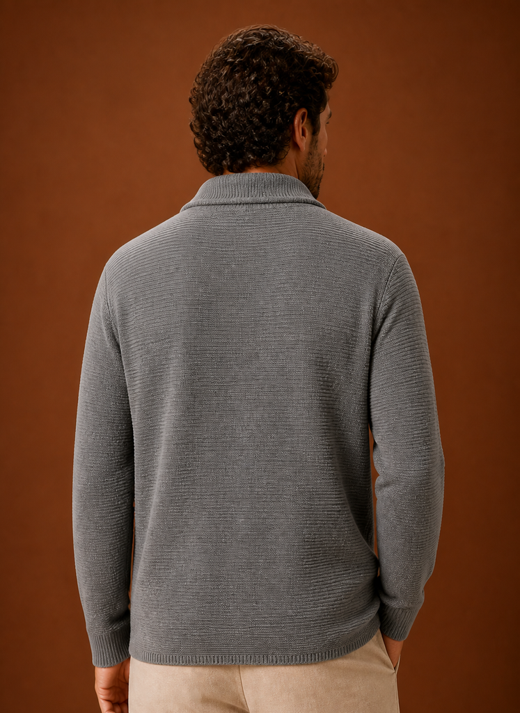 Suéter de Cárdigan de Punto para Hombre | Areleon