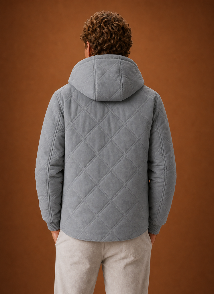Chaqueta Acolchada para Hombre - Abrigo de Invierno con Capucha y Forro de Piel Sintética | Areleon