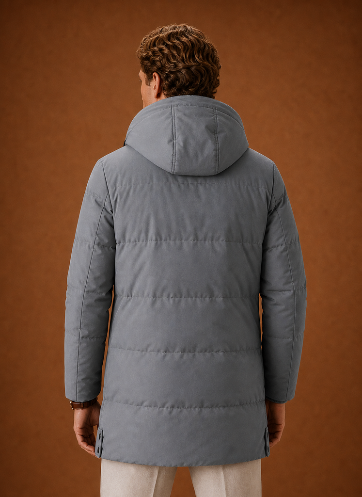 Chaqueta de Plumas para Hombre - Parka con Capucha para Invierno | Areleon