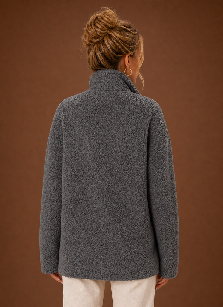 Chaqueta de Forro Polar con Cremallera para Mujer | Areleon