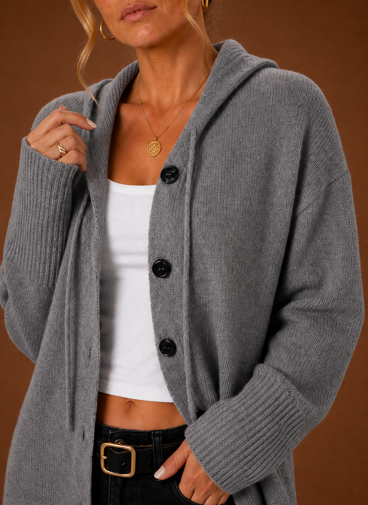 Cárdigan de Punto para Mujer - Suéter Oversized con Botones | Areleon