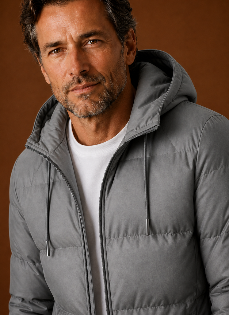 Chaqueta Acolchada con Capucha para Hombre | Areleon