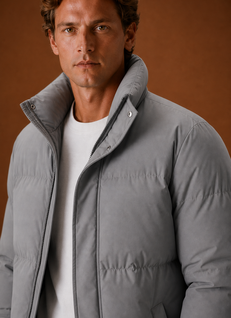 Chaqueta Puffer para Hombre - Abrigo de Invierno de Corte Oversized | Areleon