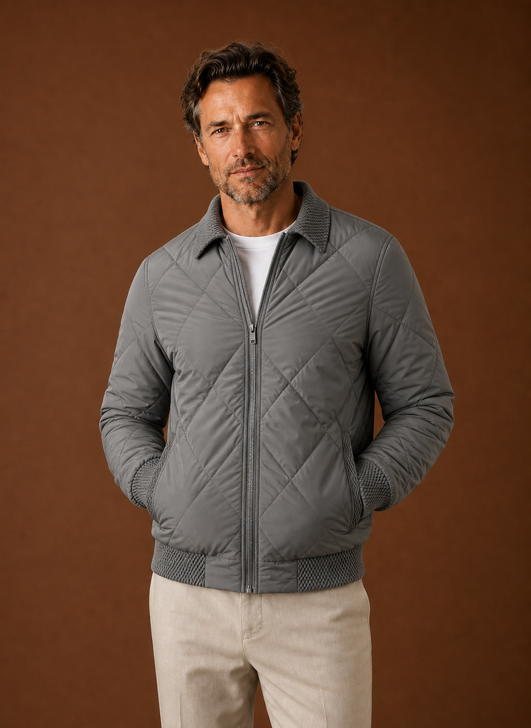 Chaqueta Bomber para Hombre - Chaqueta Casual con Cremallera | Areleon