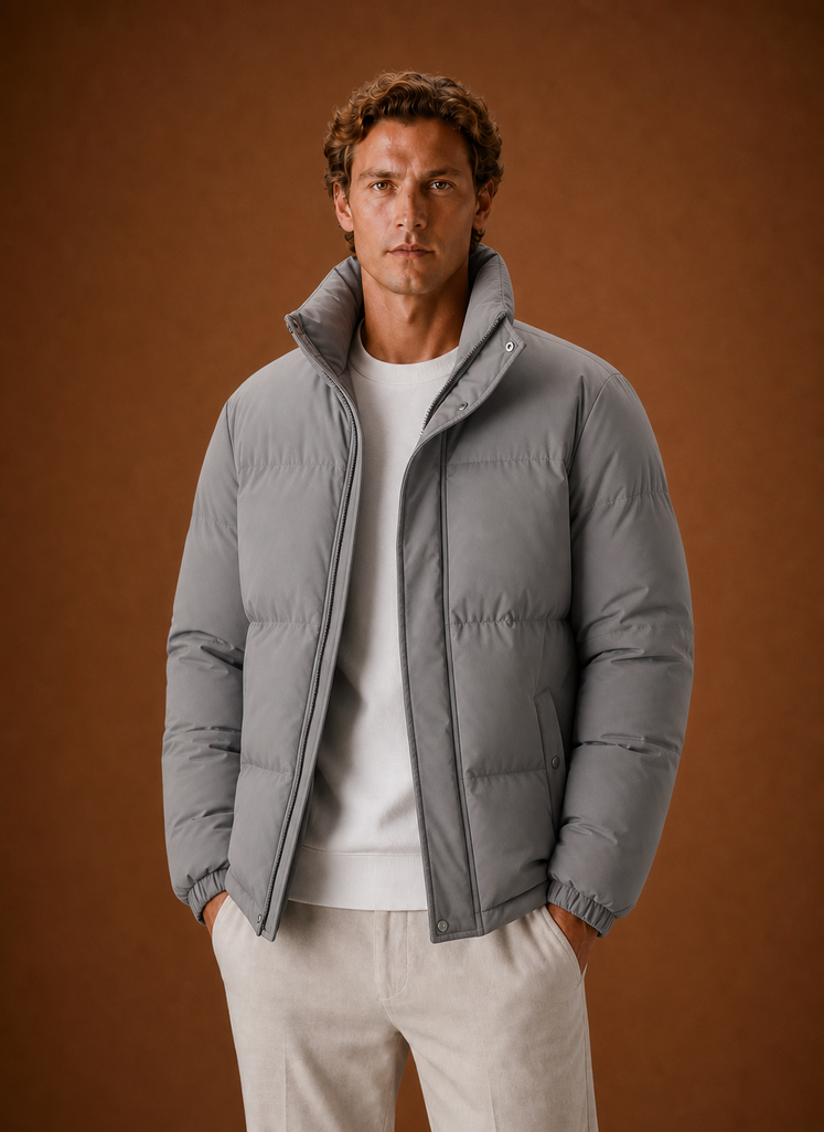 Chaqueta Puffer para Hombre - Abrigo de Invierno de Corte Oversized | Areleon