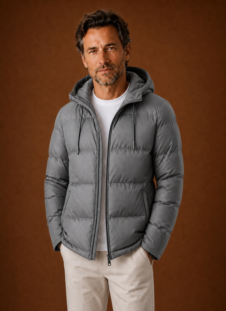 Chaqueta Acolchada con Capucha para Hombre | Areleon
