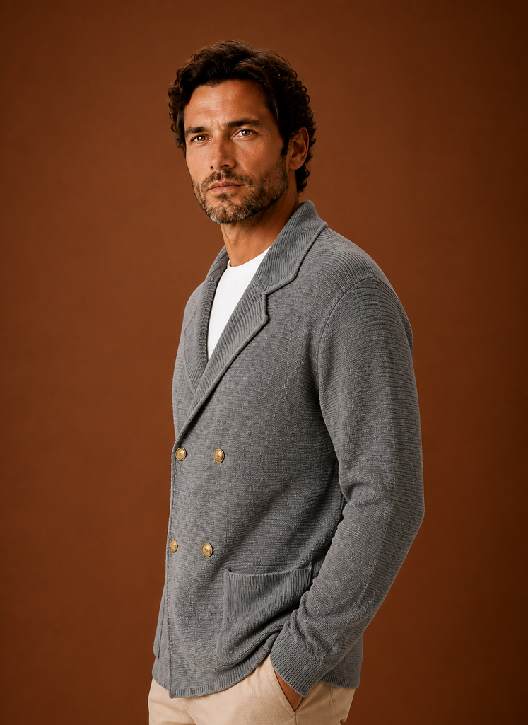 Suéter de Cárdigan de Punto para Hombre | Areleon