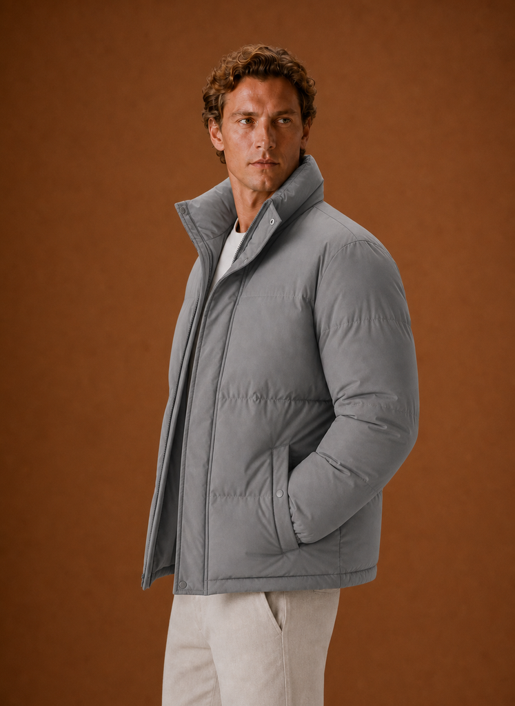 Chaqueta Puffer para Hombre - Abrigo de Invierno de Corte Oversized | Areleon