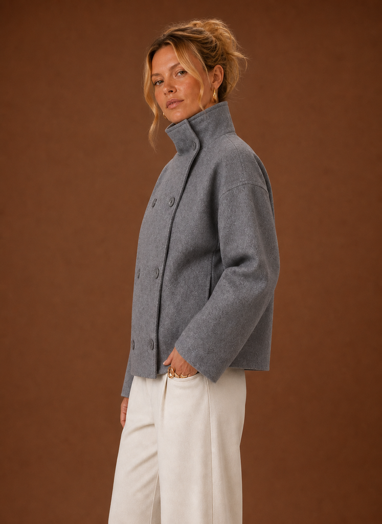 Chaqueta de Cuello Embudo para Mujer - Chaqueta Casual | Areleon