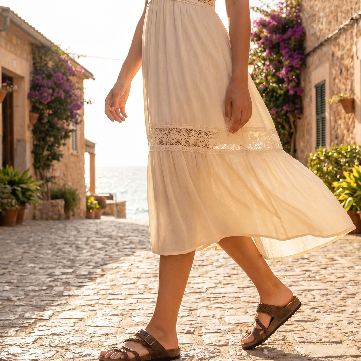 Sandalias de Cuero para Verano