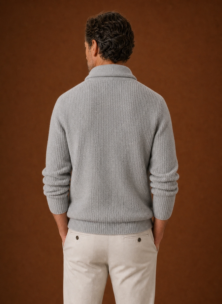 Cárdigan de Cuello Chal para Hombre - Cárdigan de Punto | Areleon