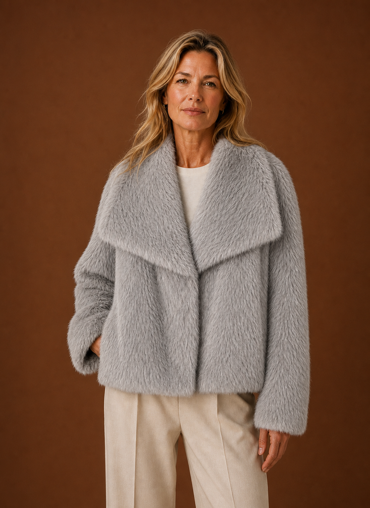 Abrigo de Piel Sintética para Mujeres - Chaqueta de Invierno | Areleon