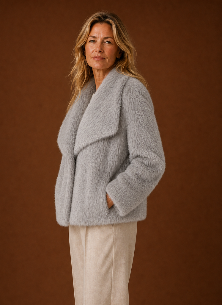 Abrigo de Piel Sintética para Mujeres - Chaqueta de Invierno | Areleon
