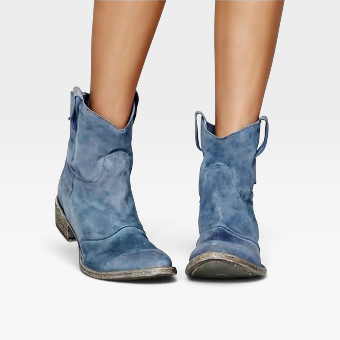 Botas de Tobillo de Ante Western para Mujer