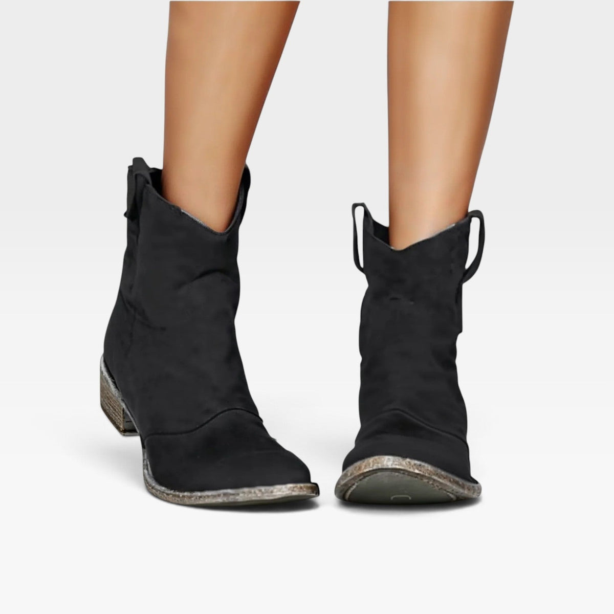 Botas de Tobillo de Ante Western para Mujer