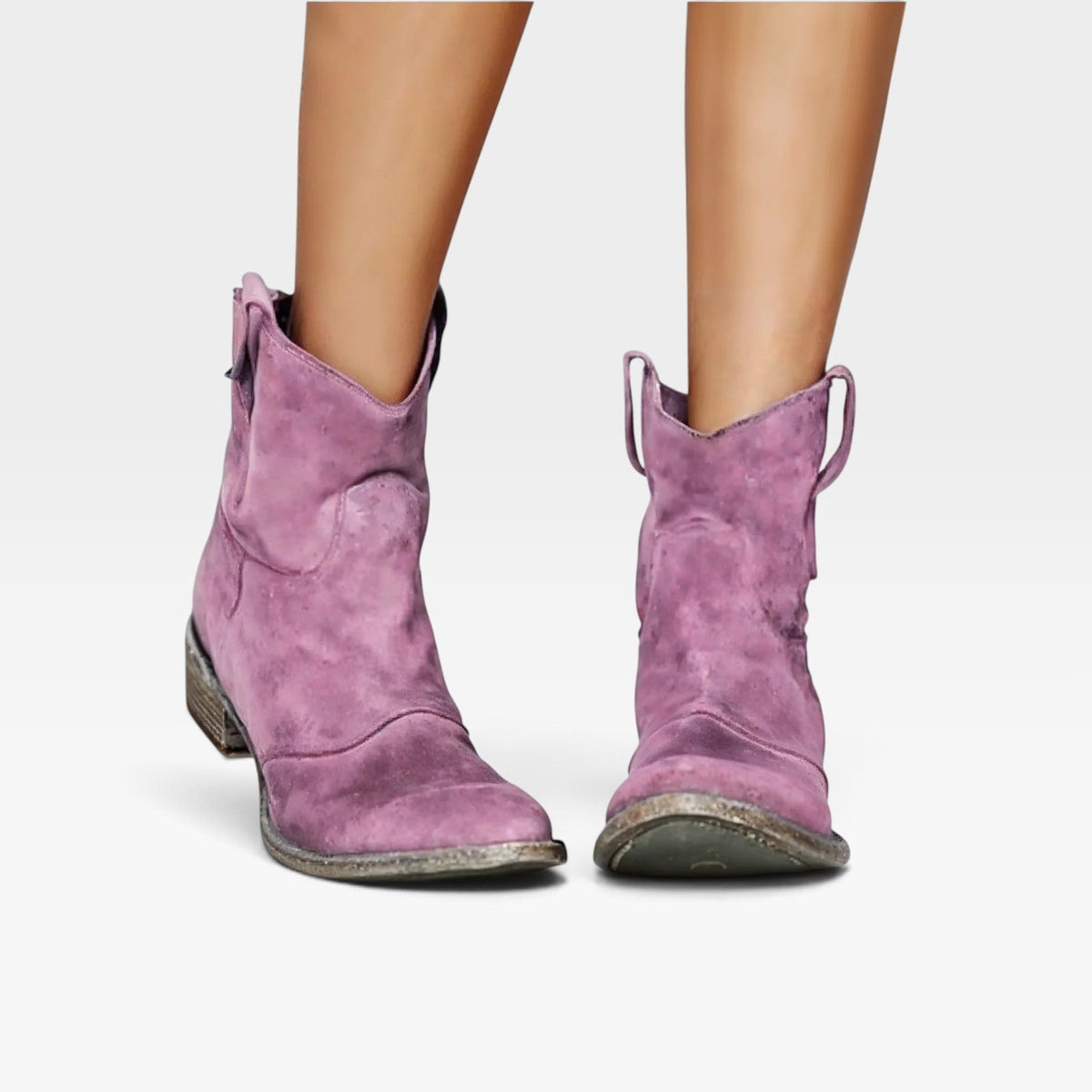 Botas de Tobillo de Ante Western para Mujer
