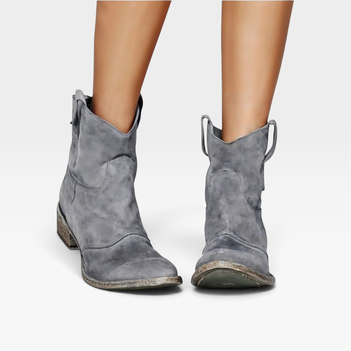 Botas de Tobillo de Ante Western para Mujer