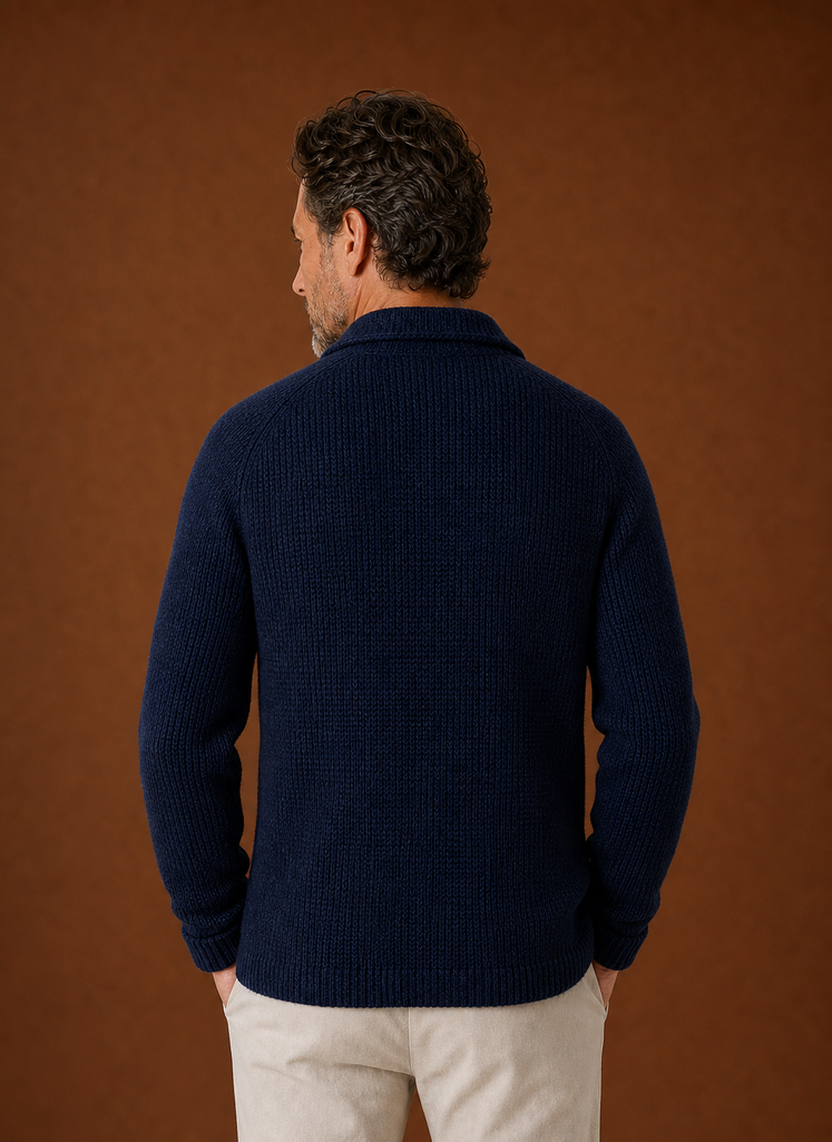 Cárdigan de Punto para Hombre - Chaqueta de Capa con Botones | Areleon
