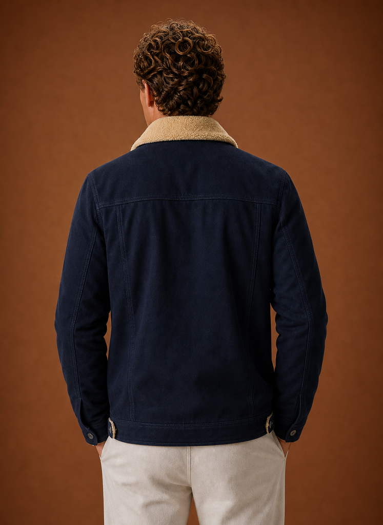 Chaqueta Sherpa para Hombre - Chaqueta Casual con Forro de Forro Polar | Areleon