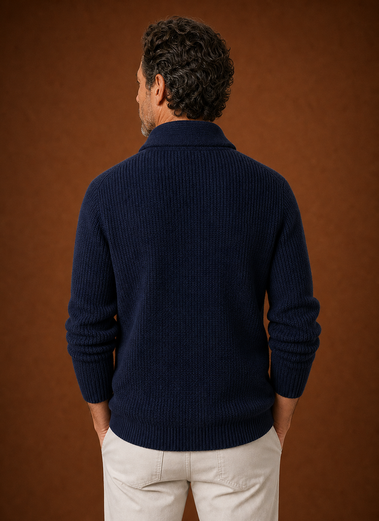 Cárdigan de Cuello Chal para Hombre - Cárdigan de Punto | Areleon