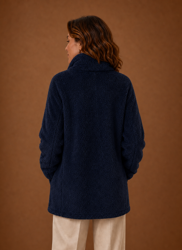 Chaqueta de Invierno con Cremallera de Forro Polar para Mujer | Areleon