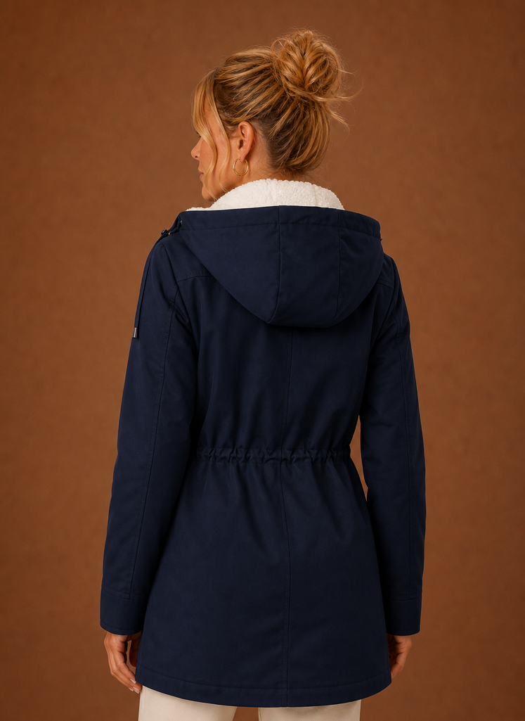 Chaqueta Parka para Mujer - Abrigo Largo de Invierno con Capucha Forrado de Forro Polar | Areleon